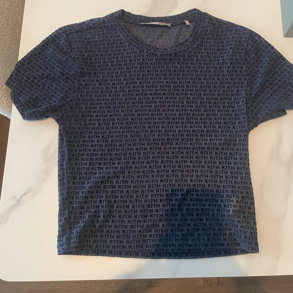Kith top size M navy blue